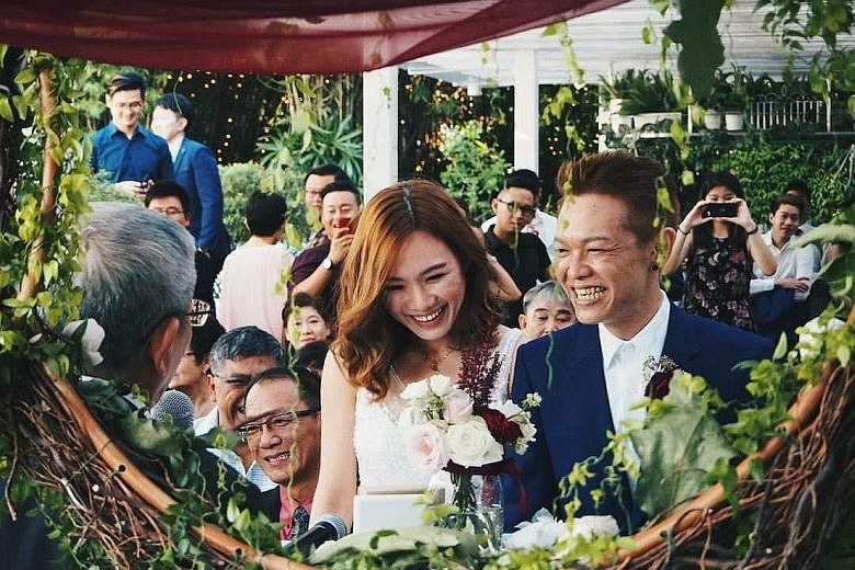 Mr Koh Ming Hao was diagnosed with terminal stomach cancer in June 2013 and was given only a year to live. He started dating Ms Daphnie Chong when they were 15 and they held their wedding on Aug 20 last year.