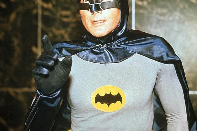 Adam West as the Caped Crusader in Batman: The Movie (1966).