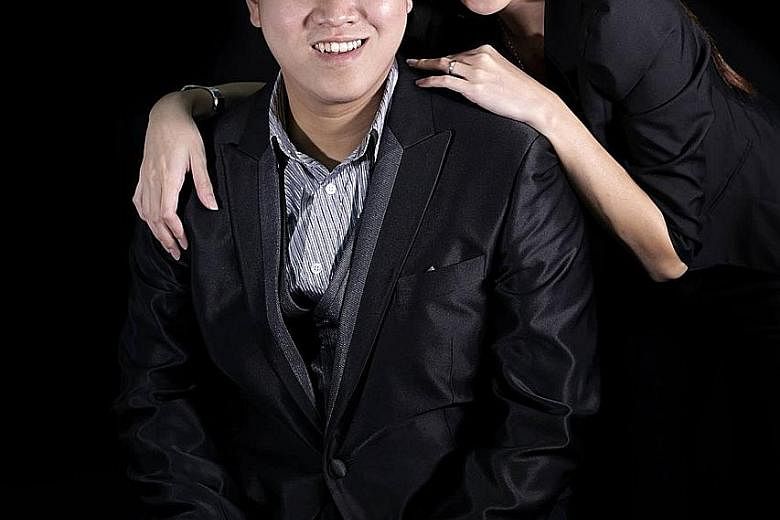 Mr Jed Tay and his wife, Ms Ang Sheng Min. Mr Tay had started Anomalyst Studio as a second-year student at Nanyang Poly.