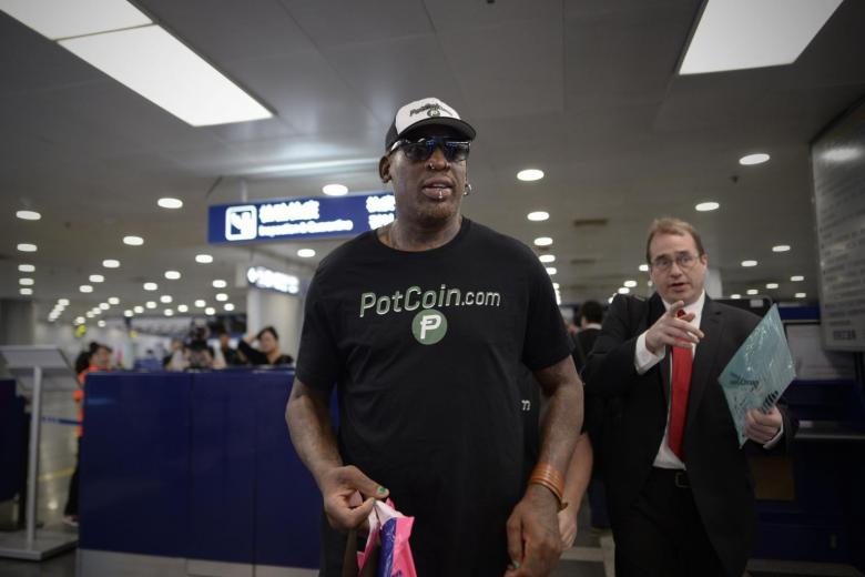 NBA Former Chicago Bulls star Dennis Rodman visits North Korea for