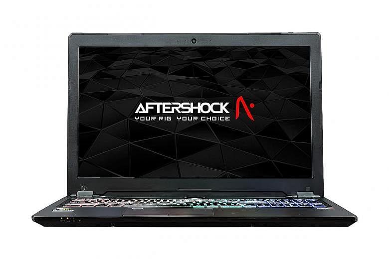 Despite its slim profile, the Aftershock Prime 15 packs a mid-range Nvidia GeForce GTX 1060 graphics chip, which is just about capable enough to run graphically demanding virtual reality games.