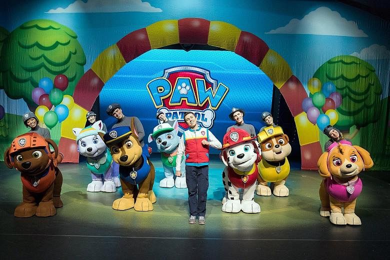 Nickelodeon's pre-school series Paw Patrol will hold its first live-action stage show at Resorts World Sentosa in September.