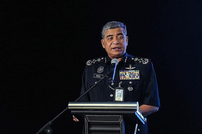 Malaysia's police chief Khalid Abu Bakar denies knowledge of Gopinathan's alleged illegal activities.