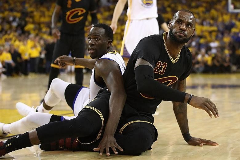 LeBron James (right) will have to respond to the likelihood of the Warriors dominating the NBA in the near future.