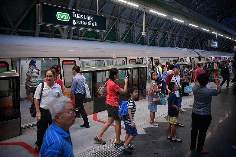 Tuas Link Station is one of the four MRT stations on the new Tuas West Extension which will be launched tomorrow.