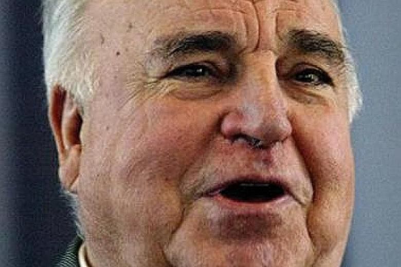 Mr Helmut Kohl is hailed as the father of German reunification.