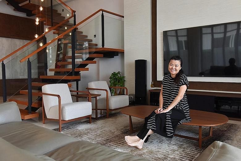 Ms Olive Tai and her husband bought a five-storey cluster house for $1.3 million in 2008, and sold it for $2.3 million in 2011. Ms Olive Tai at her home in Serangoon Gardens. She co-founded Beautiful.me, an online shopping platform for beauty, body c
