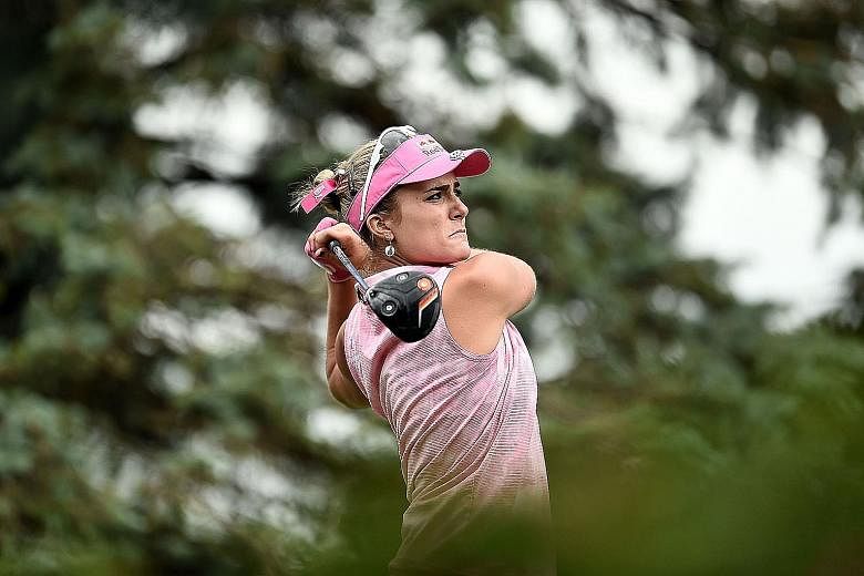 American Lexi Thompson takes a one-shot lead into the final round of the Meijer Classic. She will be hoping that she will not falter like she did at last week's Manulife LPGA Classic.