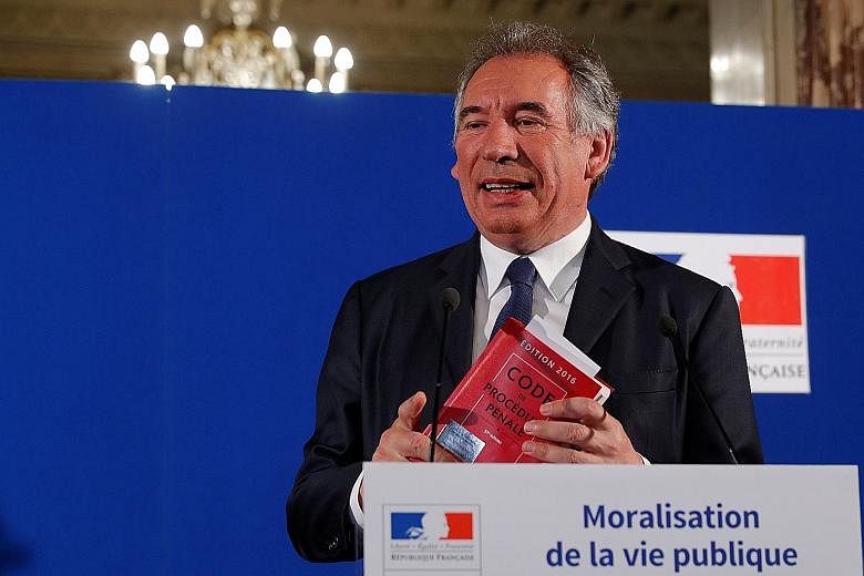 Mr Francois Bayrou is a veteran centrist figure who was a major backer of Mr Emmanuel Macron during his presidential election campaign.