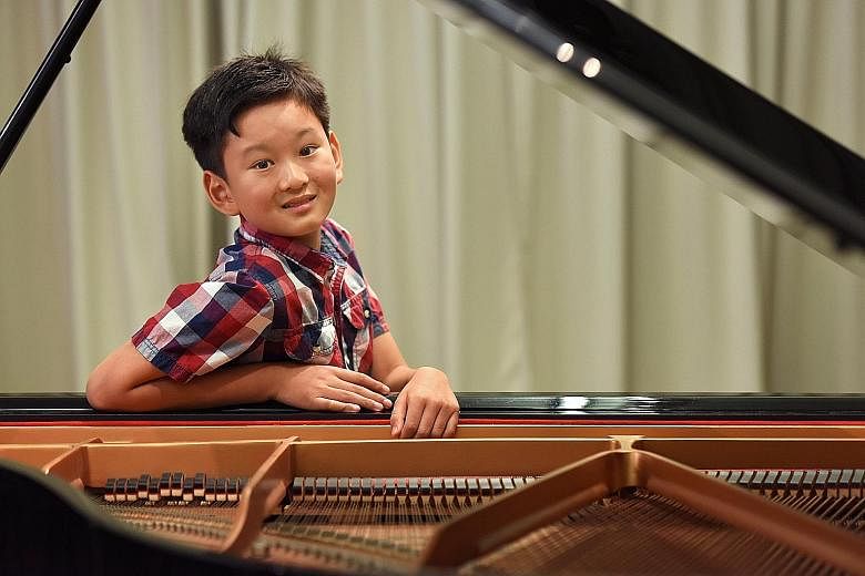 Ryan Wang, nine, asked for piano lessons when he was four, after hearing the instrument featured in songs by Michael Jackson.