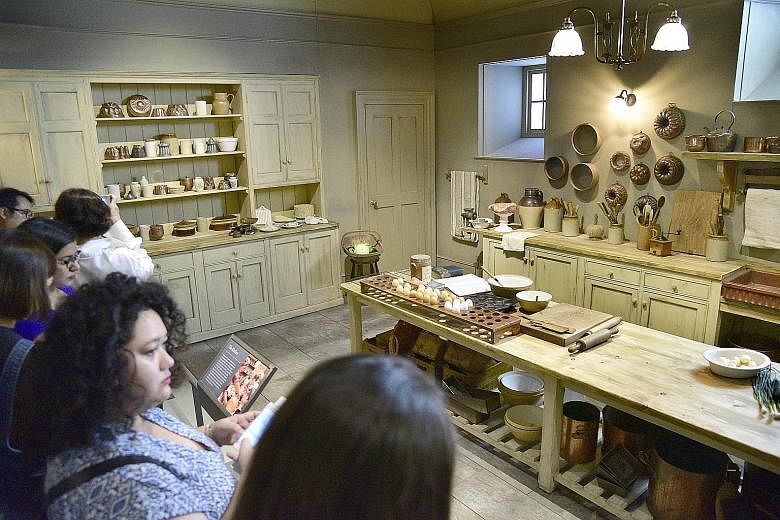 A re-creation of British television show Downton Abbey's kitchen at the exhibition at Sands Expo and Convention Centre.
