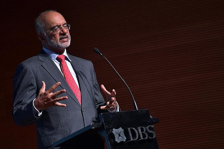 Mr Piyush Gupta told the gathering at the DBS Institutional Investor Symposium yesterday that China still faces socio-political challenges.