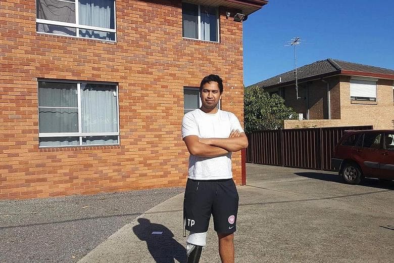 Mr Jeremy Iannuzzelli, in front of one of the 12 properties he owns across Australia, and Ms Kathleen Herbert in her rental home which she shares with three others. Mr Paniora Nukunuku, 23, (right) at his rental apartment subsidised by the government