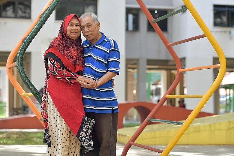 Mr Ismail Sapuan and Madam Mariah Abdul Hamid met in March at a seniors activity centre and got married last month.
