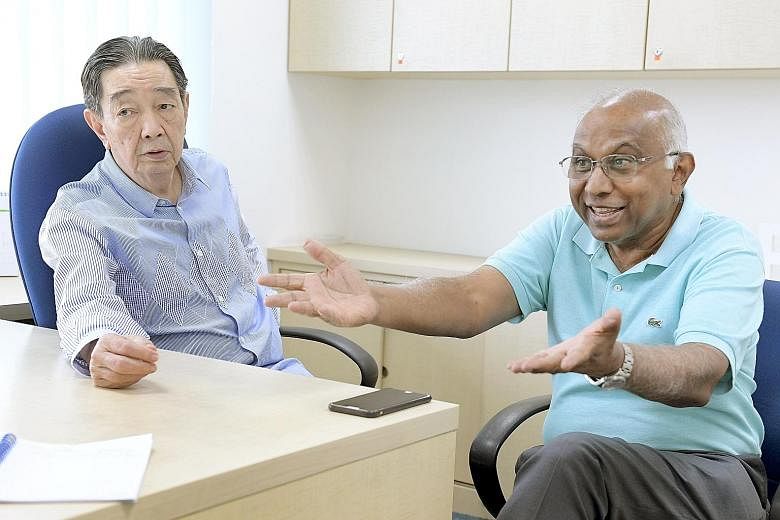 FAS vice-presidents Teo Hock Seng and S. Thavaneson are keen to canvass for opinions and ideas to reshape Singapore's only professional sports competition. One objective is to commercialise the S-League to reduce its dependence on jackpot rooms as it