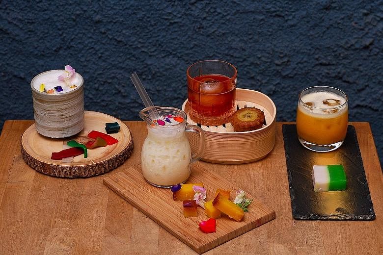 The festival's Kueh Pairing Workshop Series comprises sessions featuring cocktails (above), tea and coffee.