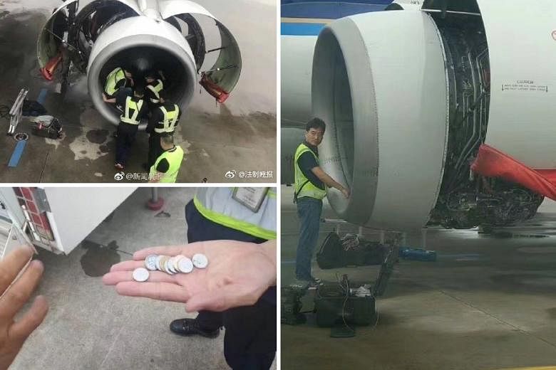 Elderly Chinese woman throws coins into plane engine for 'good luck', holds  up flight for 5 hours | The Straits Times