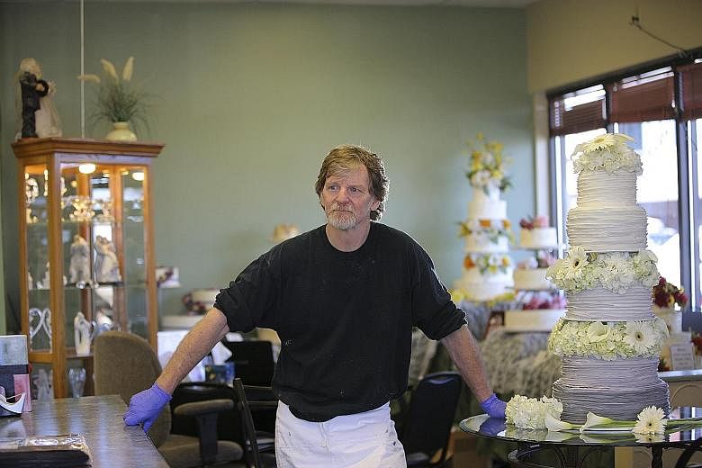 Mr Jack Phillips, the operator of Masterpiece Cakeshop, has religious objections to same-sex marriage and had lost a discrimination case for refusing to create a cake to celebrate such a union.