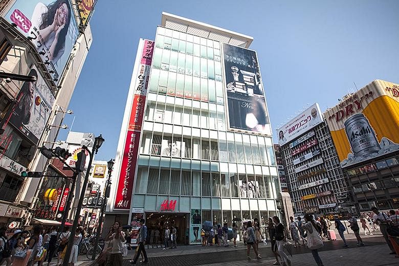 Croesus Shinsaibashi in Osaka, one of the Japan-based retail business trust's 11 malls in Japan - which add up to a $1.4 billion portfolio. The trust had four malls when it was listed in 2013.