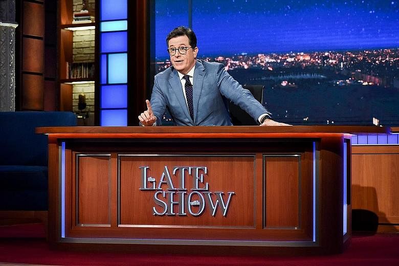 The Late Show's host Stephen Colbert said he and his crew filmed four or five segments in Russia.
