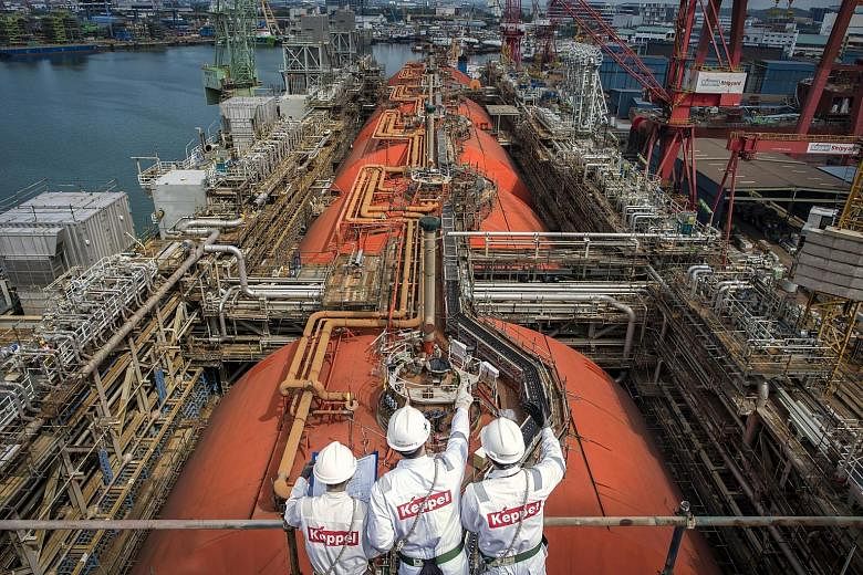 Keppel Offshore and Marine is undertaking the world's first floating liquefaction vessel conversion, which is on track for completion next month.