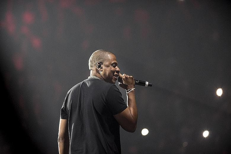 Hip-hop artists Jay-Z (above) and Vince Staples.