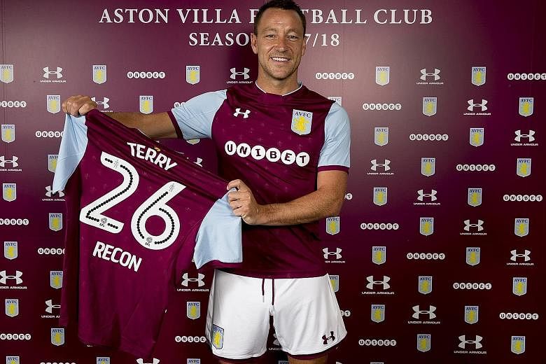 Aston Villa's new recruit John Terry will be seeking to lead his new club back to the Premier League from the Championship. The ex-Chelsea centre-back has designs on becoming a manager after he hangs up his boots, with the Chelsea role being the end 