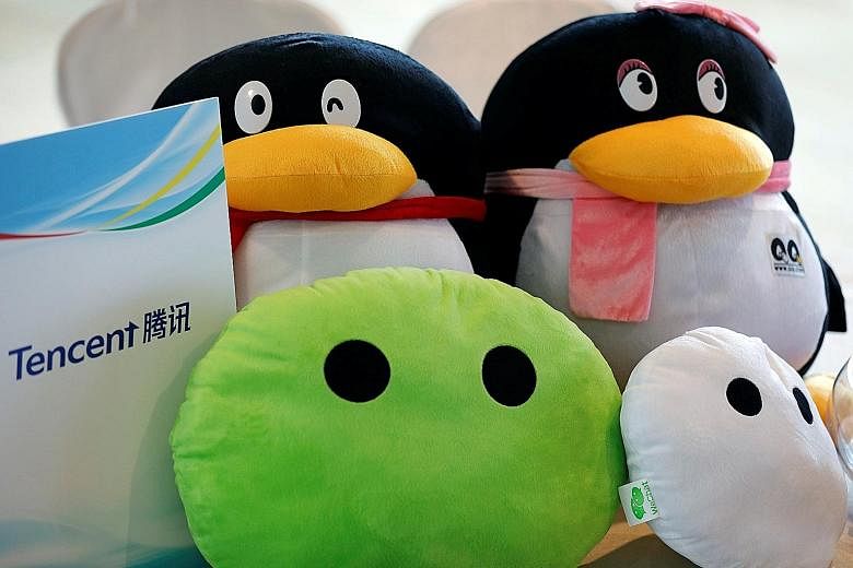 Some Tencent mascots. The Chinese investment company has filed for a Hong Kong initial public offering for its e-book unit.