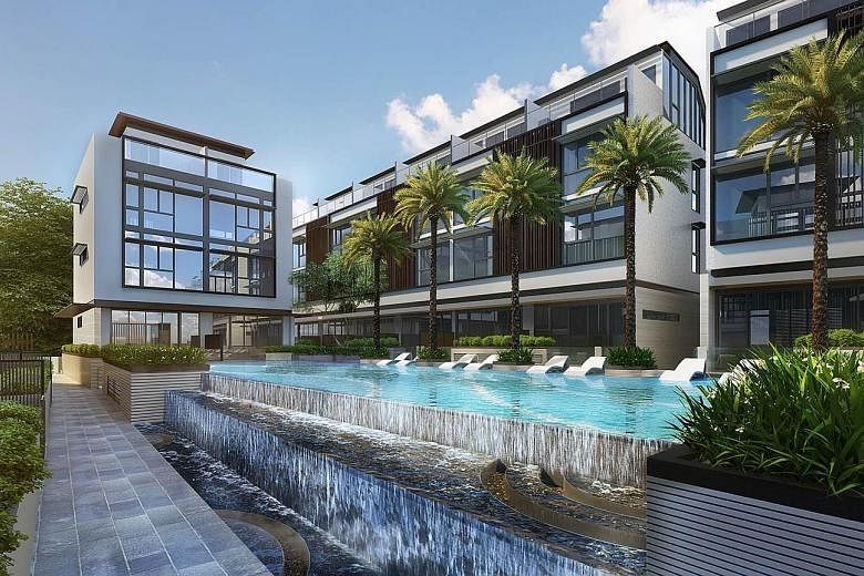 An artist's impression of the Watercove development in Kampong Wak Hassan, Sembawang, which comprises 80 units.