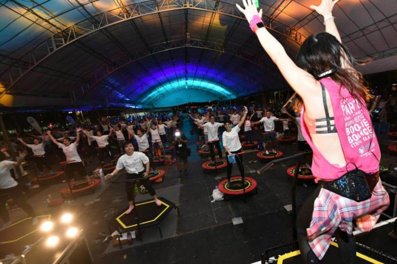Singapore bounces into Guinness World Records with 375 people on
