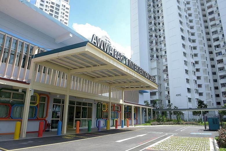 Since NTUC First Campus' My First Skool and the Awwa Early Intervention Centre started operations in Fernvale Link in January and May respectively, their children have had organised play sessions together. They also celebrated Hari Raya Aidilfitri to