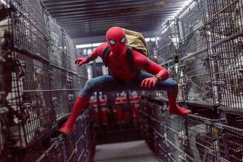 Spider-Man: Homecoming, starring Tom Holland, took in about US$117 million (S$161.7 million) in the United States and Canada over the weekend and another US$140 million overseas.