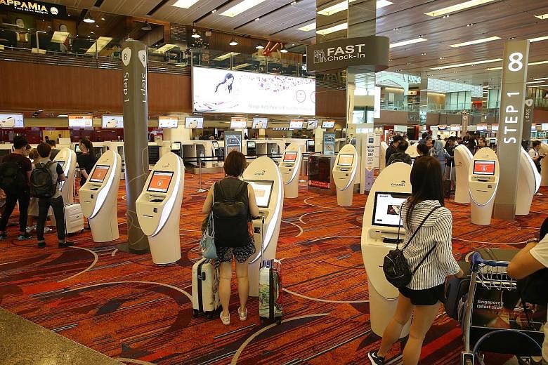 Jetstar Asia customers can now access 30 new self-service check-in kiosks and 20 automated bag drops at Terminal 1. Previously, there were 20 check-in kiosks and 10 bag drops.