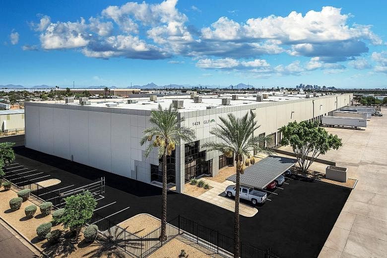 A Global Logistic Properties warehouse in the US. The Singapore warehouse operator is nearing the end of a months-long sale process that has faced bidder complaints that the management group has an advantage with privileged access to information.