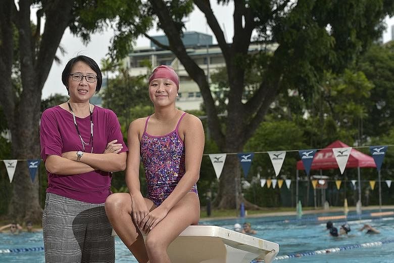 Charity Lien and her mother, Yuen Shuang Ching, share a bond that has been strengthened by discussions about swimming. Yuen is a former national U-15 100m breaststroke record holder.