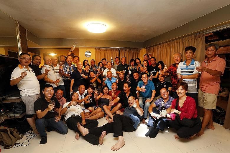 The former commandos, some with their spouses and family members, turned up for a dinner at the National Service Resort and Country Club yesterday to mark the 44th anniversary of their enlistment. Some of the national servicemen that enlisted 44 year