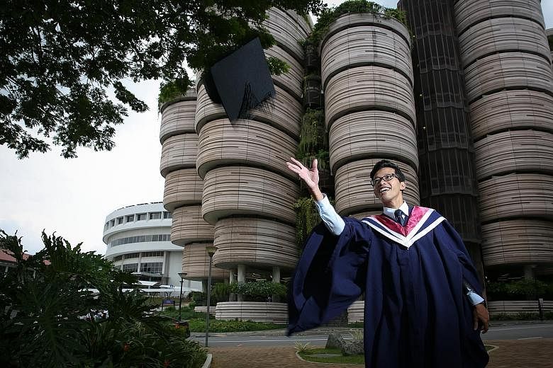 Mr Mohammad Syafiq Mohammad Suhaini, 26, is a Nanyang Technological University sociology graduate waiting to start his master's in sociology at Oxford University, after which he will take up a job as a research officer.