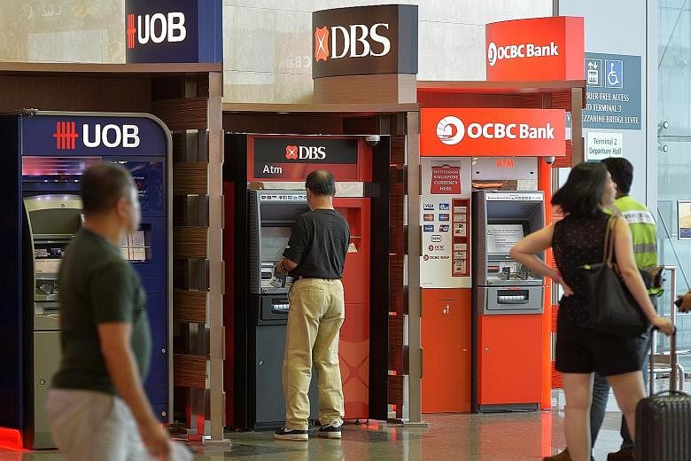 DBS, OCBC and UOB have to maintain a net stable funding ratio of 100 per cent by Jan 1 next year. The funding ratio - a key reform announced by the Basel Committee on Banking Supervision in January 2014 - measures a bank's long-term resources over 12