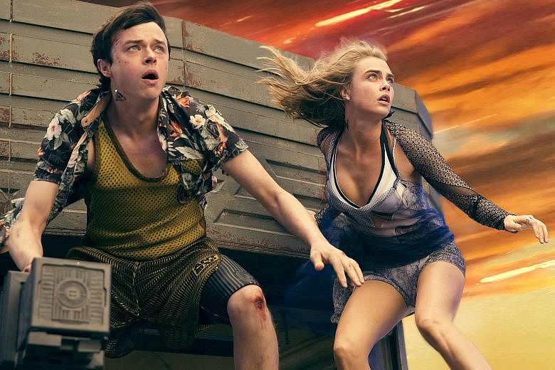 Dane DeHaan and Cara Delevingne (both above) play a sourpuss-and-slob odd couple in Valerian And The City Of A Thousand Planets, while Suki Waterhouse stars in The Bad Batch.