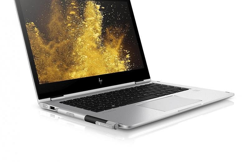 Hit the F2 key and the HP Elitebook x360's screen, dubbed HP Sure View, becomes practically opaque when viewed from the sides.