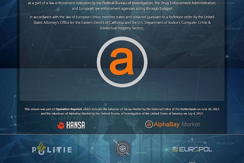 AlphaBay and Hansa Market were two of the top three criminal marketplaces on the dark web, with many vendors selling drugs on the sites.