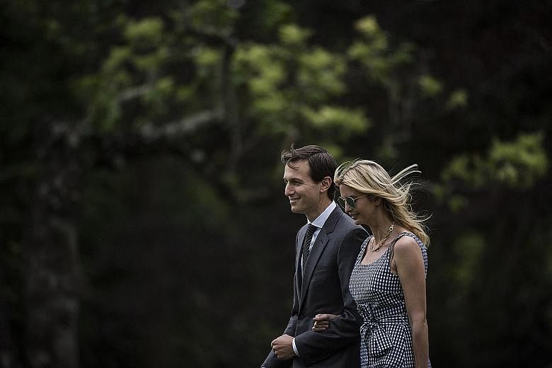 Mr Jared Kushner, seen here with his wife Ivanka Trump, is set to testify tomorrow before the Senate Intelligence Committee. Mr Donald Trump Jr (top) and Mr Paul Manafort (above) are to meet privately with the Senate Judiciary Committee.
