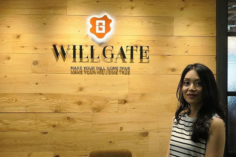 Ms Naoko Oikawa, a manager with marketing company Willgate, worked reduced hours while she took care of her newborn child.