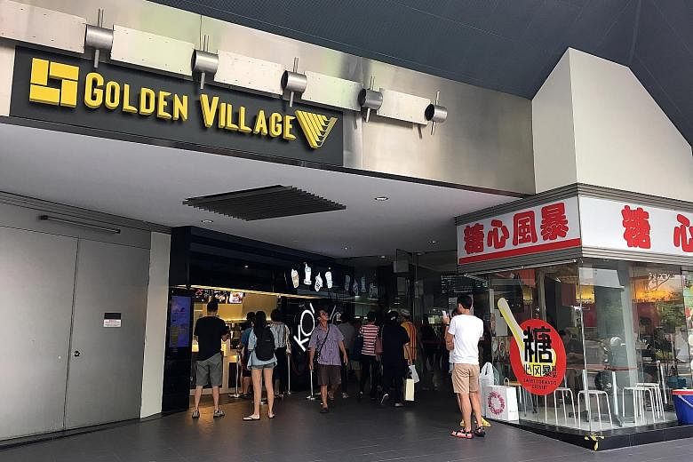 Golden Village is Singapore's largest cinema chain with 92 screens across 11 cineplexes, and a 12th is set to open later this year. It commands about 40 per cent of box office revenue here.