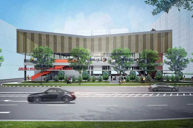 The Jurong West Street 61 hawker centre and market opening in October will have 34 cooked food stalls, 14 market stalls and about 500 seats. There will also be self-payment kiosks, among other smart features.