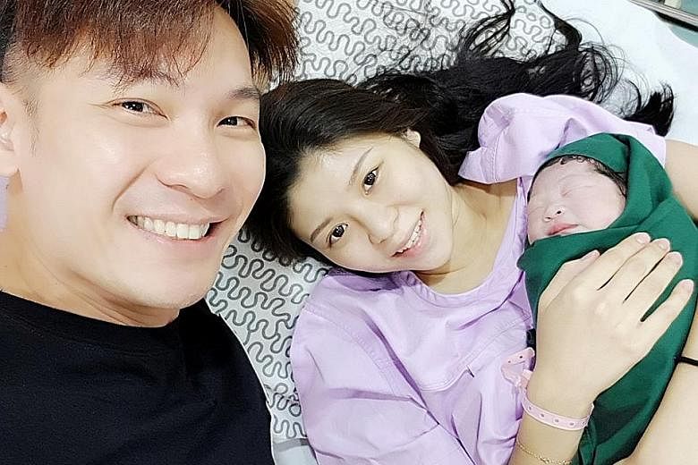 Channel 8 actor Shaun Chen, 38, welcomed his second child, also a daughter, yesterday morning in Alor Setar. A photo of him with his wife Celine, a former beautician who is in her 20s, and their baby was posted on Instagram by @the_ celebrity agency.