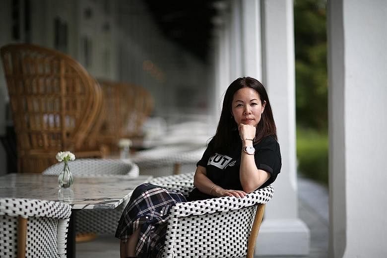 Japanese designer Chitose Abe says Singapore's hot weather may have given her some inspiration.