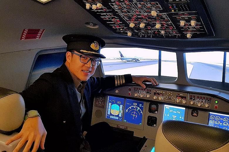 Being a pilot was one of sales manager Steven Teo's favourite activities at Back-to-Kidz, but he says he will stick to his real job.