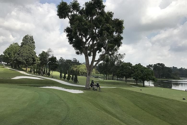 The view from the first green after an eight-month restoration period in which SICC's Bukit Course was closed to facilitate the construction of a new buggy track, the installation of bunker lining and the re-turfing of the green collars and tee boxes
