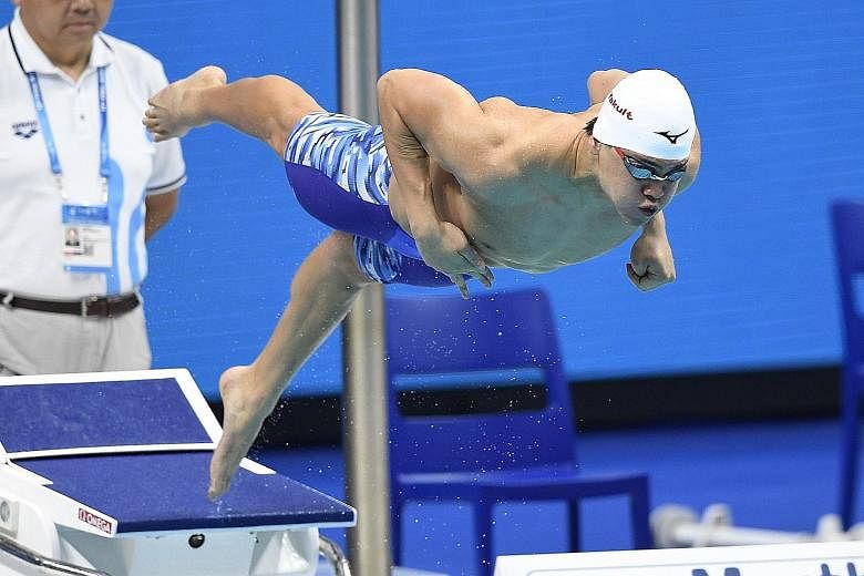 Singapore's Olympic champion Joseph Schooling has to start off the blocks quickly in the 100m butterfly if he wants to set a world record.